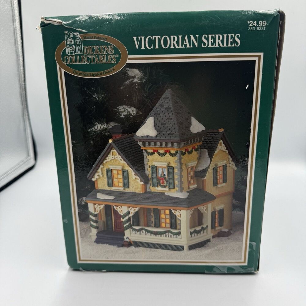 Vintage Dickens Collectables Porcelain Lighted Houses Victorian Series 1997 IOB